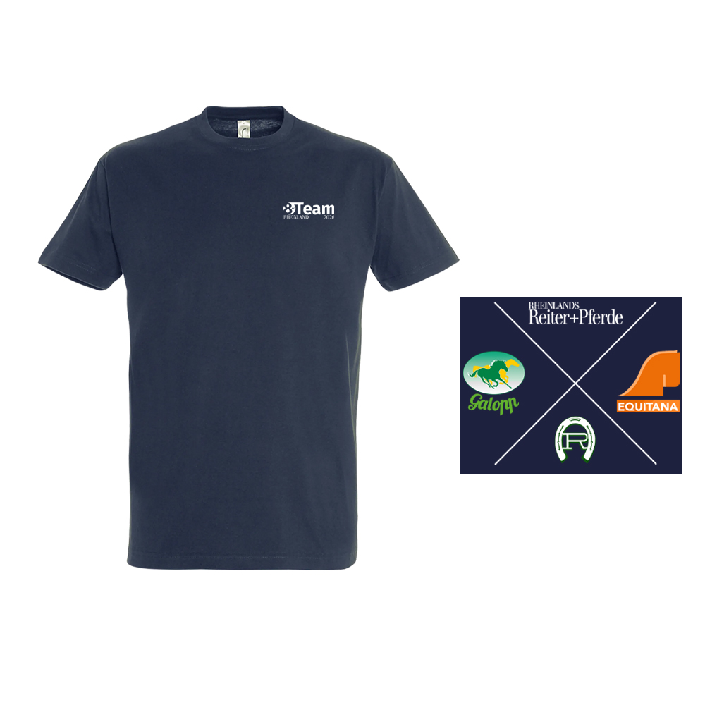 8er Team Sponsoren T-Shirt Kids navy Druck