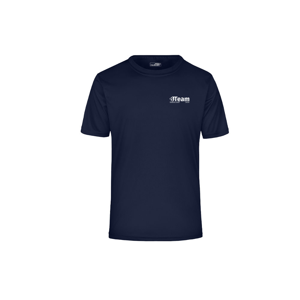 8er Team JN358K Activ Tee Kinder Druck Navy Druck