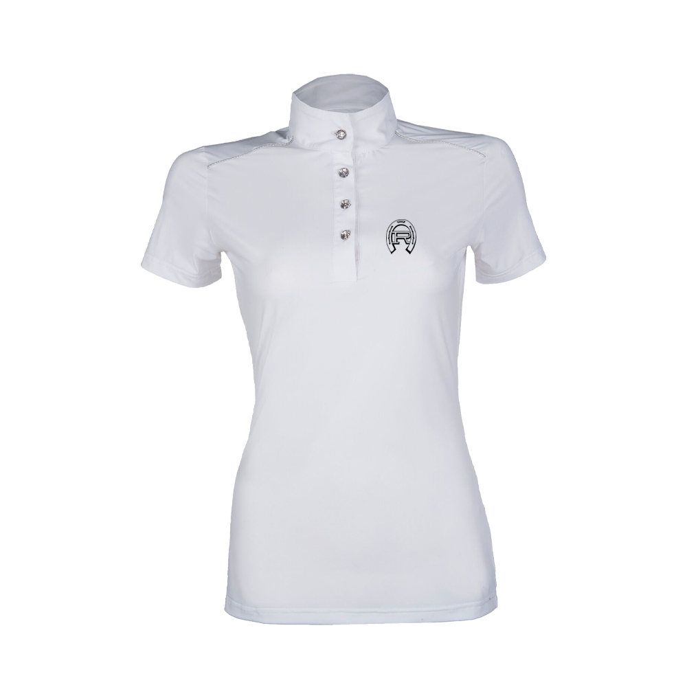 Kader Reiten HKM Turniershirt -Premium- weiß Druck